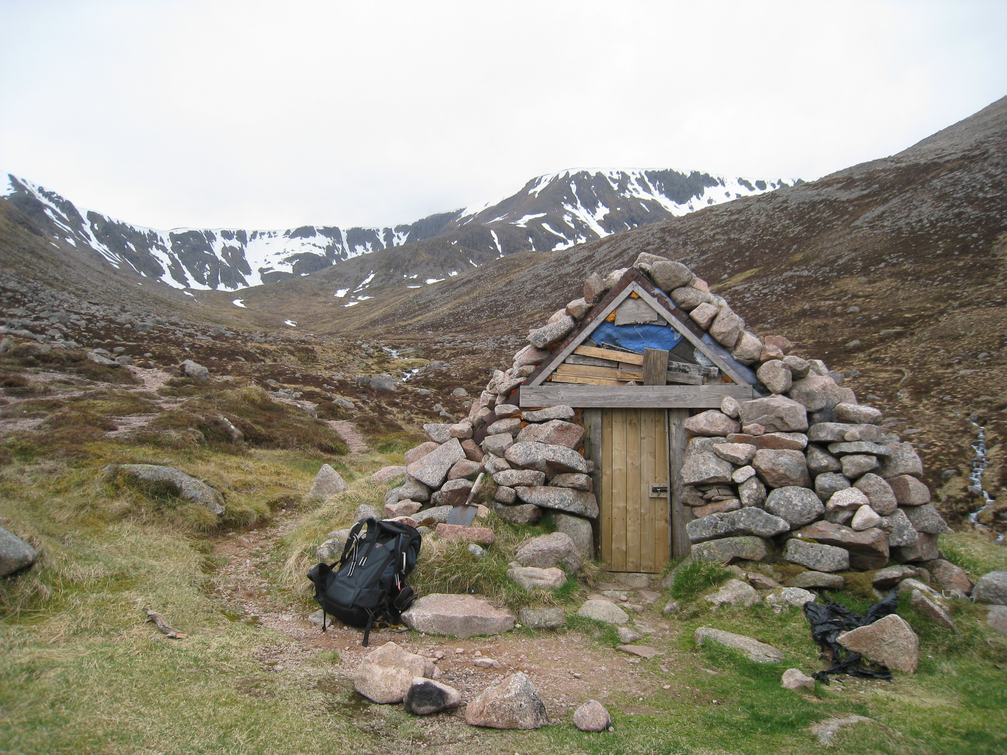 The Garbh Choire Refuge  in the Cairngorms, only the basics there. 