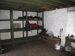 Sleeping bunks at Ruigh Aiteachan bothy